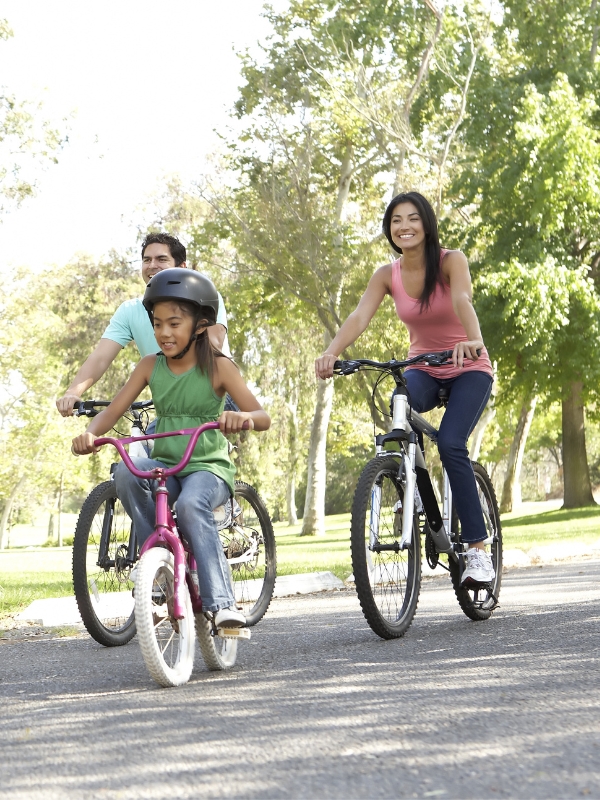 camping familiale velos
